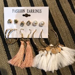 Fashion Earrings Set of 6